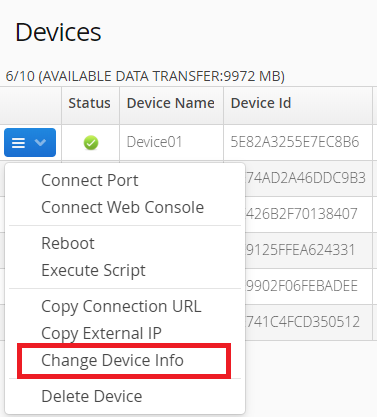 change group change group